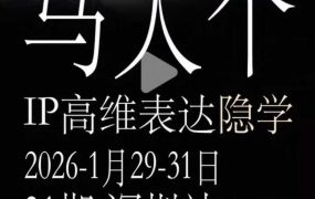 马大个《IP高维表达》全套12800线下大课笔记，手把手教你打造个人IP