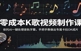 零成本K歌视频制作课:依托AI一键处理音轨字幕,手把手教做出专属卡拉OK成片