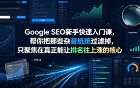 Google SEO新手快速入门课，帮你把那些杂音统统过滤掉，只聚焦在真正能让排名往上涨的核心动作【原创双语字幕】