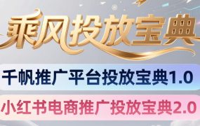 小红书千帆推广平台投放宝典，小红书电商推广投放宝典2.0