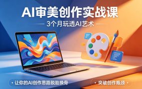 AI审美创作实战课，3个月玩透AI艺术，让你的AI创作思路脱胎换骨，突破创作瓶颈(更新0706)