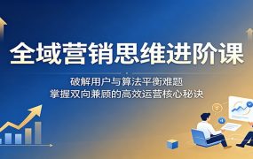 全域营销思维进阶课：破解用户与算法平衡难题，掌握双向兼顾的高效运营核心秘诀