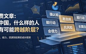 付费文章：在中国，什么样的人最有可能跨越阶层？