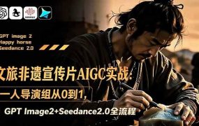 文旅非遗宣传片AIGC实战:一人导演组从0到1,GPT Image2+Seedance2.0全流程