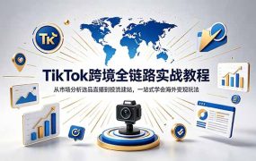 TikTok+独立站跨境基础全套教程，拆解平台盈利逻辑，新手从零跑通变现全流程