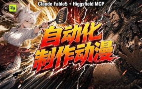 AI自动化动漫制作！Claude Fable 5接入Higgsfield MCP，直接生成完整创意内容