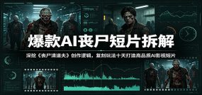 爆款AI丧尸短片拆解：深挖《丧尸清道夫》创作逻辑，复刻玩法快速打造高品质AI影视短片