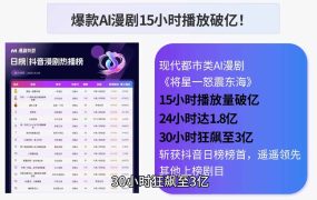 AI漫剧制作实战课程：剧本撰写+角色场景+分镜+图生视频，从工具学习到落地实操