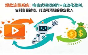 爆款流量系统：病毒式视频创作+自动化盈利，告别盲目试错，打造可预期的稳定收入