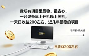 2026全自动广告挂机，官方合作流量，日收益稳定200+