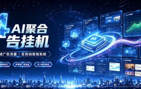 全域广告流量聚合，AI无人挂机稳赚佣金，打造长期稳定被动收入副业