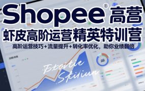 Shopee虾皮高阶运营精英特训营，高阶运营技巧+流量提升+转化率优化，助你业绩翻倍(更新26年7月)