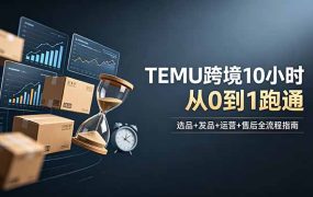 想做TEMU跨境但不知从何下手？选品+发品+运营+售后，10小时从0到1跑通