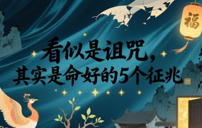 付费文章：看似是诅咒，其实是命好的5个征兆