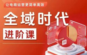 全域时代进阶课，更简单高效的全域投放实操，让电商运营更简单高效(更新)