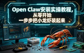 Open Claw安装实操教程，从零开始一步步一步步把小龙虾装起来
