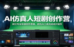 AI仿真人短剧创作营:树立专业导演创作思维,依托AI工具完成成片制作