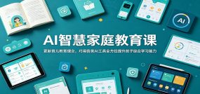 AI智慧家庭教育课：更新育儿教育理念，巧用各类AI工具全方位提升孩子综合学习能力