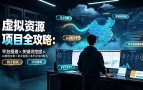虚拟资源项目全攻略:平台搭建×关键词挖掘×AI原创文章×钩子视频×多平台SEO排名