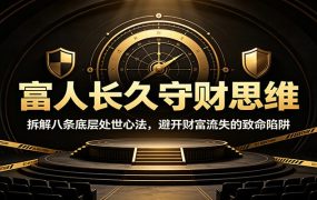 富人长久守财思维：拆解八条底层处世心法，避开财富流失的致命陷阱