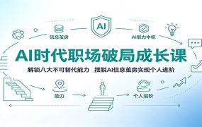 AI时代职场破局成长课：解锁八大不可替代能力，摆脱AI信息茧房实现个人进阶