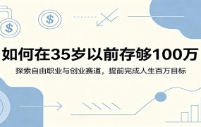 如何在35岁以前存够100万:探索自由职业与创业赛道,提前完成人生百万目标