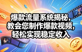 爆款流量系统揭秘，教会您制作爆款视频，轻松实现稳定收入【原创双语字幕】