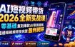 AI短视频带货2026全新实战课｜零基础复刻爆款AI带货视频，跑通短视频带货完整盈利闭环
