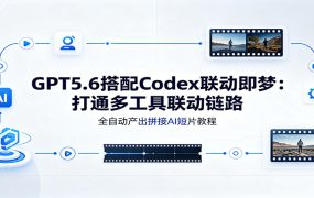GPT5.6搭配Codex联动即梦:打通多工具联动链路,全自动产出拼接AI短片教程