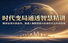 时代变局通透智慧精讲:解读全球大势走向,普通人兼顾家国与自身的长远布局指南