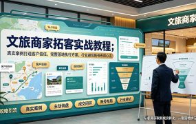 文旅商家拓客实战教程；真实案例打造客户信任，完整落地执行方案，行业避坑账号布局心法