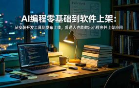 AI编程零基础到软件上架：从安装开发工具到发布上线，普通人也能做出小程序并上架应用商店