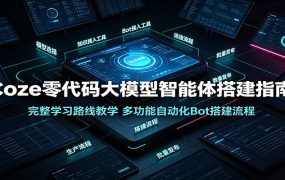 Coze零代码大模型智能体搭建指南：完整学习路线教学，多功能自动化Bot搭建流程