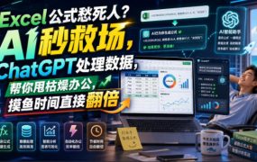 Excel公式愁死人？AI秒救场，ChatGPT处理数据，帮你甩枯燥办公，摸鱼时间直接翻倍【原创双语字幕】