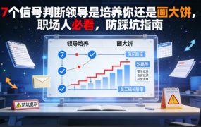 付费文章：7个信号判断领导是培养你还是画大饼，职场人必看，防踩坑指南