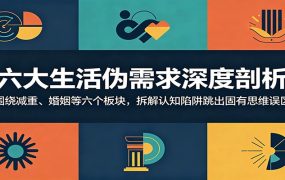 六大生活伪需求深度剖析：围绕减重、婚姻等六个板块，拆解认知陷阱跳出固有思维误区