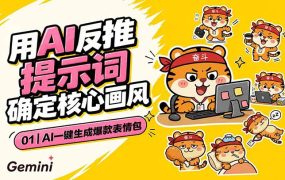 AI一键生成爆款表情包：反推提示词+角色设定+动态技巧，适配微信抖音小红书
