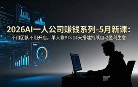 2026AI一人公司(OPC