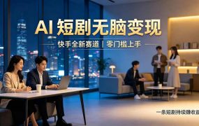 别乱找副业了，快手 AI 短剧零门槛长久被动增收