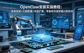 OpenClaw安装实操教程：本体安装+大脑配置+技能扩展，零基础快速部署AI智能体