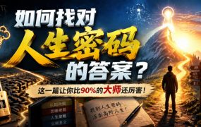 付费文章：如何找对人生密码的答案？这一篇让你比90%的大师还厉害！