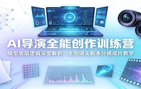 AI导演全能创作训练营：模型底层逻辑深度解析，生图镜头剧本分镜成片教学