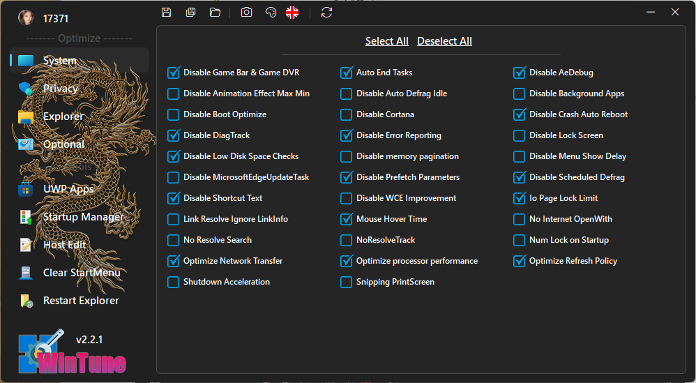 WinTune系统优化工具v2.2.1绿色版-趣奇资源网-第6张图片 WinTune系统优化工具v2.2.1绿色版-趣奇资源网-第6张图片