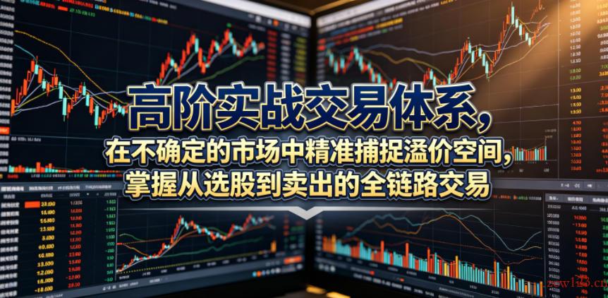高阶实战交易体系，在不确定的市场中精准捕捉溢价空间，掌握从选股到卖出的全链路交易心法（更新6月）