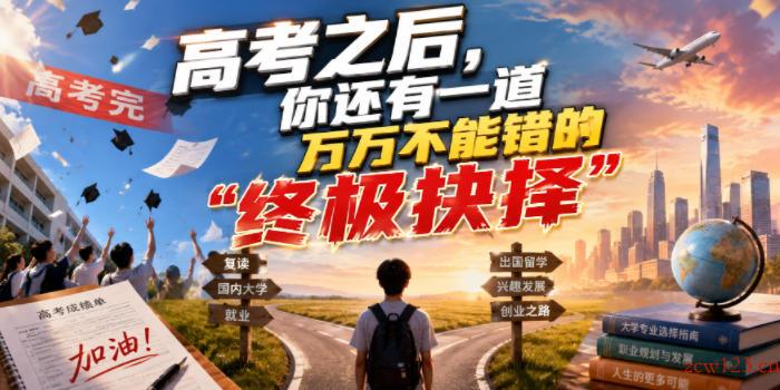 付费文章:高考之后,你还有一道万万不能错的“终极抉择”
