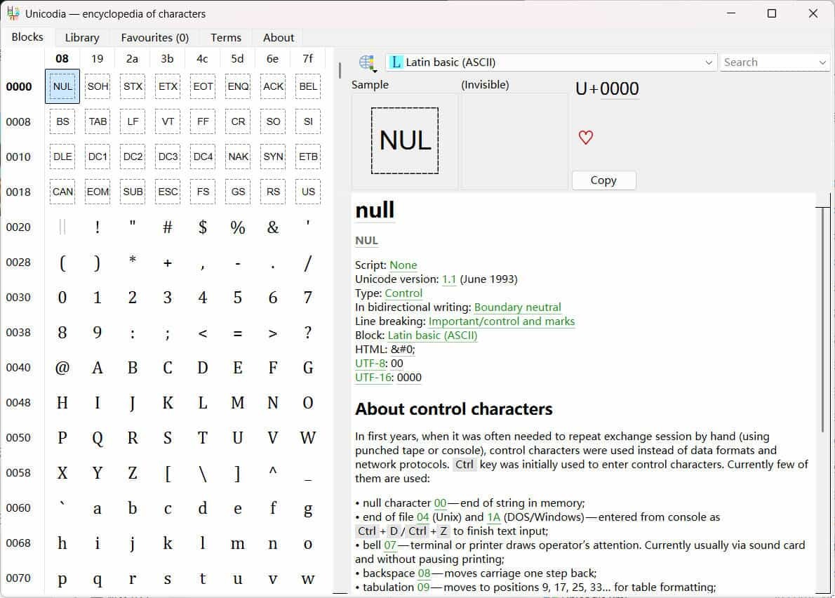 Unicode字符查询Unicodia v3.0.8绿色版 Unicode字符查询Unicodia v3.0.8绿色版